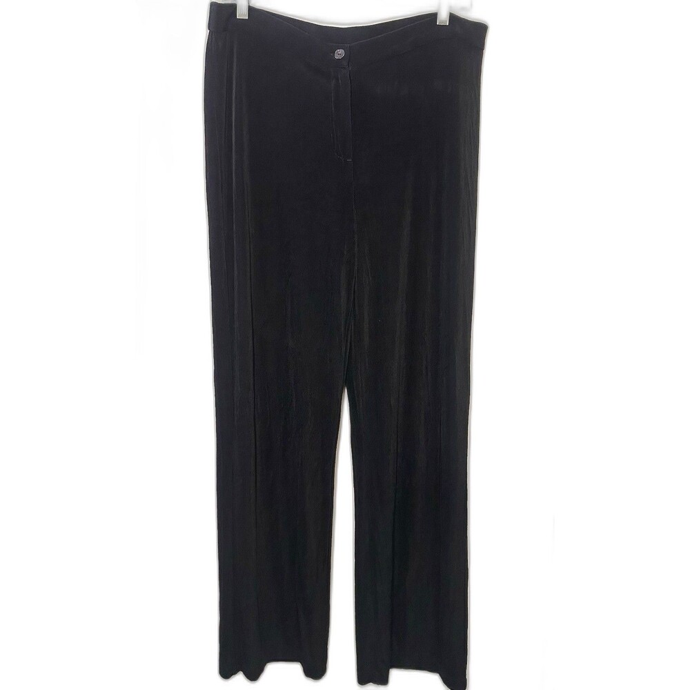 Chico’s Travelers Black Pull On Pants Women’s Size Large Stretch Classic Soft